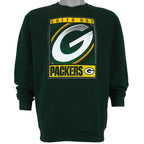 NFL (Pro Player) - Green Bay Packers Big Logo Sweatshirt 1990s Large Vintage Retro Football