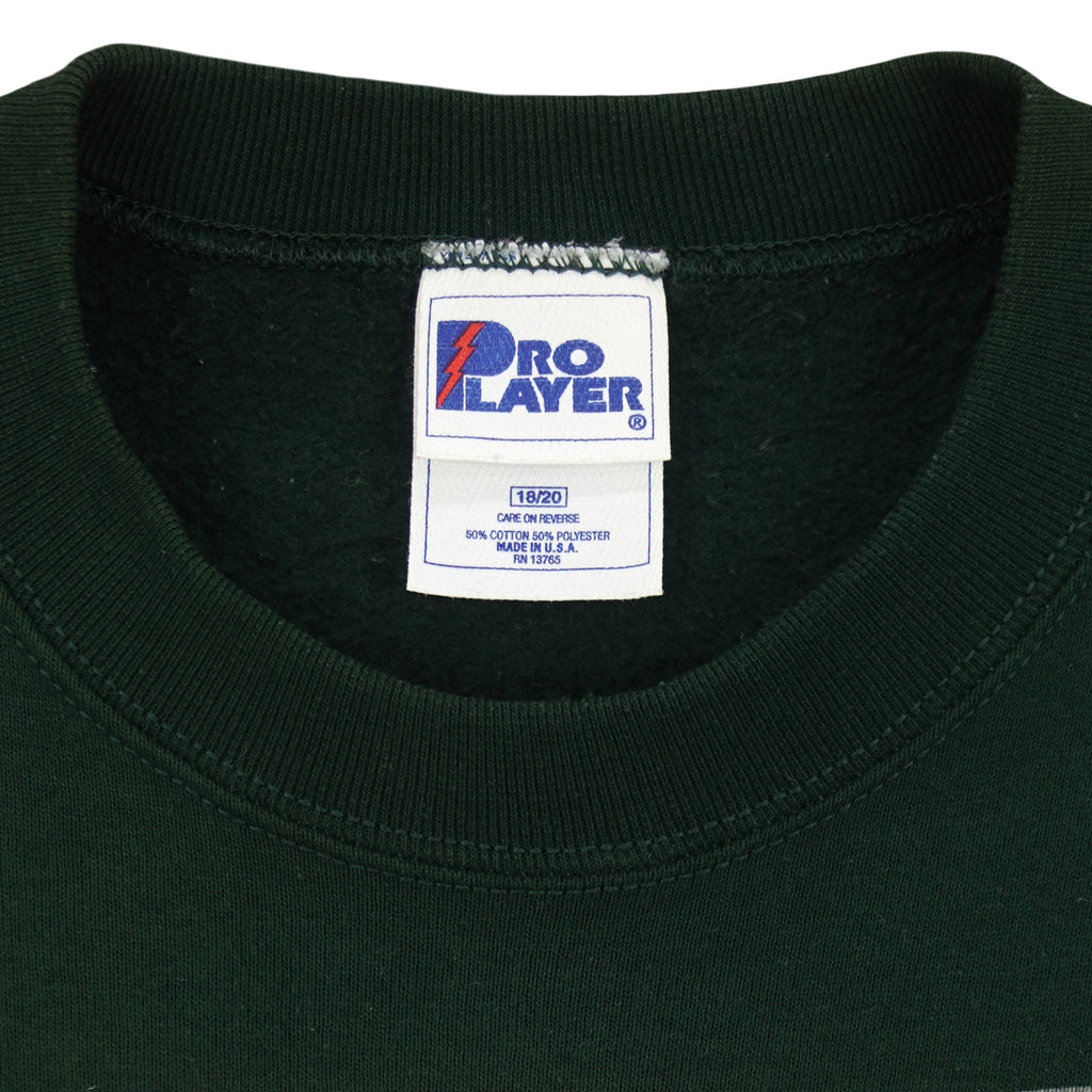 NFL (Pro Player) - Green Bay Packers Big Logo Sweatshirt 1990s Large Vintage Retro Football