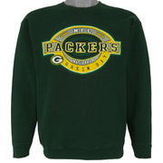 NFL (Pro Player) - Green Bay Packers Spell-Out Sweatshirt 1990s Medium Vintage Retro Football
