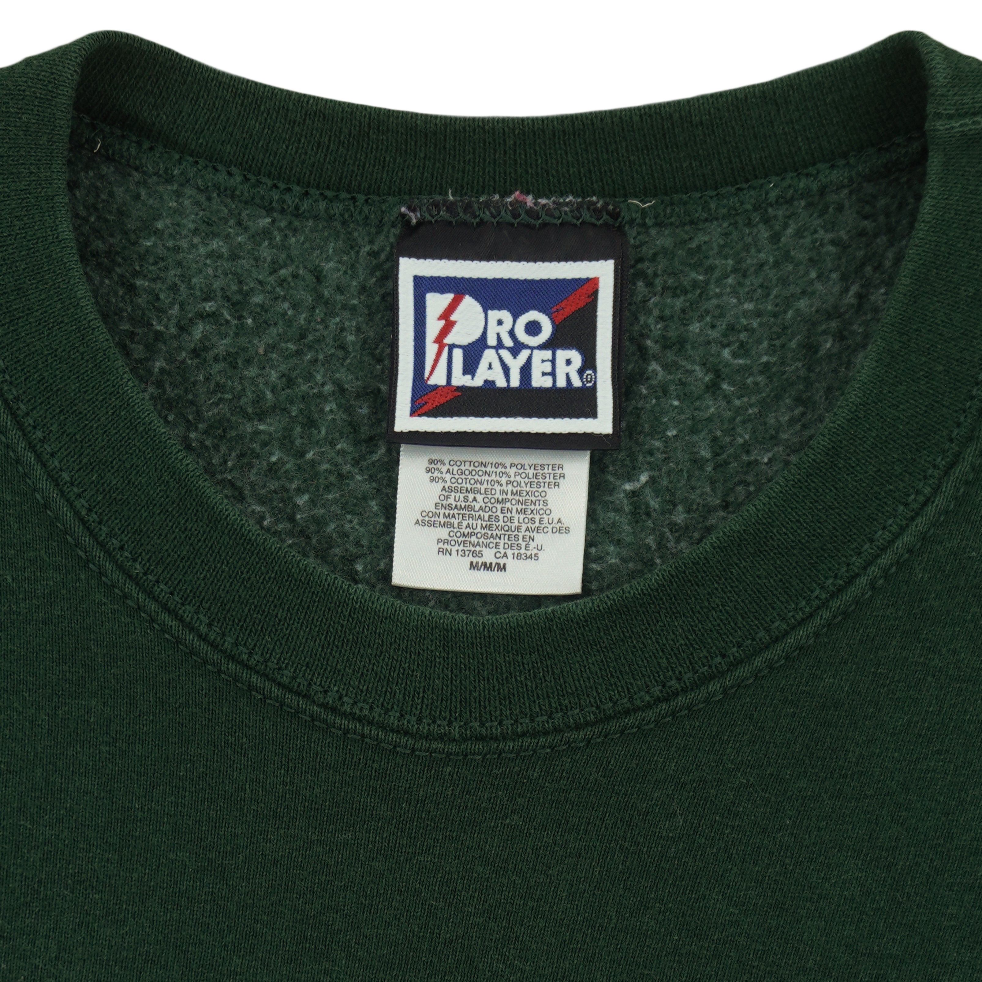 NFL (Pro Player) - Green Bay Packers Spell-Out Sweatshirt 1990s Medium Vintage Retro Football