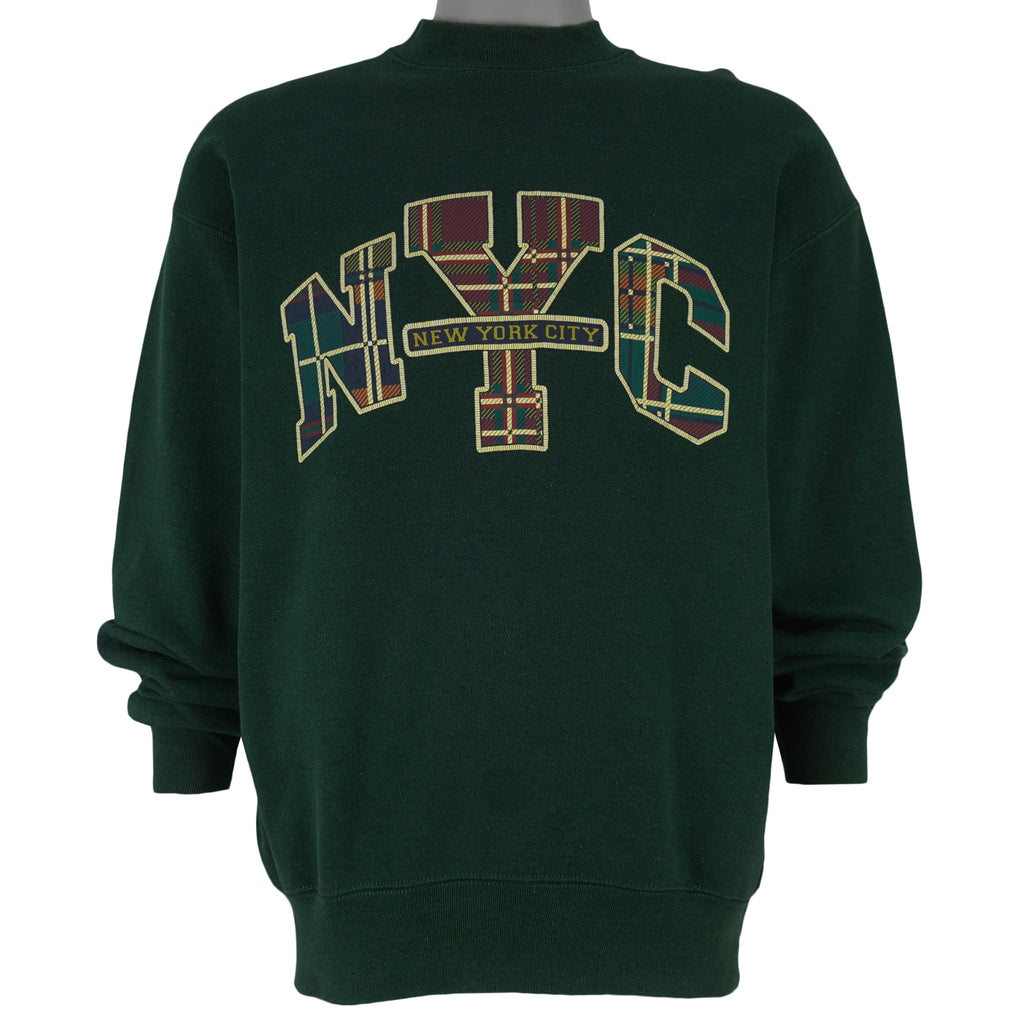 Vintage (Pro Player) - NYC New York City Crew Neck Sweatshirt 1990s Large Vintage Retro