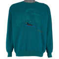 Vintage (White Pine) - Waskesiu Lake Loon Crew Neck Sweatshirt 1990s Medium Vintage Retro