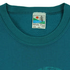 Vintage (White Pine) - Waskesiu Lake Loon Crew Neck Sweatshirt 1990s Medium Vintage Retro