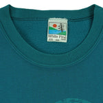 Vintage (White Pine) - Waskesiu Lake Loon Crew Neck Sweatshirt 1990s Medium Vintage Retro