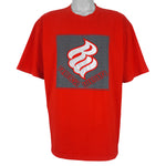 Roca Wea - Red Spell-Out T-Shirt 1990s X-Large Vintage Retro
