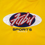 FUBU - Yellow Sports Series Hooded Jacket 1990s Large Vintage Retro