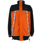 Karl Kani - Orange & Black Big Taped Logo Windbreaker 1990s Large Vintage Retro