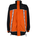 Karl Kani - Orange & Black Big Taped Logo Windbreaker 1990s Large Vintage Retro