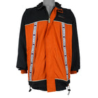 Karl Kani - Orange & Black Big Taped Logo Windbreaker 1990s Large Vintage Retro