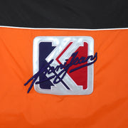 Karl Kani - Orange & Black Big Taped Logo Windbreaker 1990s Large Vintage Retro