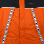 Karl Kani - Orange & Black Big Taped Logo Windbreaker 1990s Large Vintage Retro