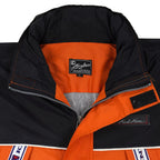 Karl Kani - Orange & Black Big Taped Logo Windbreaker 1990s Large Vintage Retro