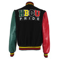Vintage - HBCU Pride Spell-Out Leather Varsity Jacket 1990s Small Vintage Retro