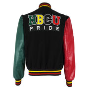 Vintage - HBCU Pride Spell-Out Leather Varsity Jacket 1990s Small Vintage Retro