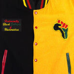 Vintage - HBCU Pride Spell-Out Leather Varsity Jacket 1990s Small Vintage Retro