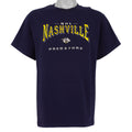 NHL (Lee) - Nashville Predators Embroidered T-Shirt 1990s Medium Vintage Retro Hockey