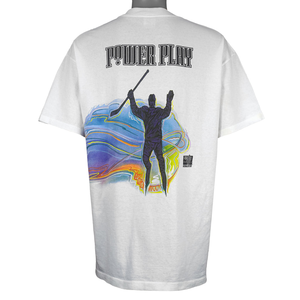 NHL (Delta) - Phoenix Coyotes, Power Play Spell-Out T-Shirt 1990s X-Large Vintage Retro Hockey