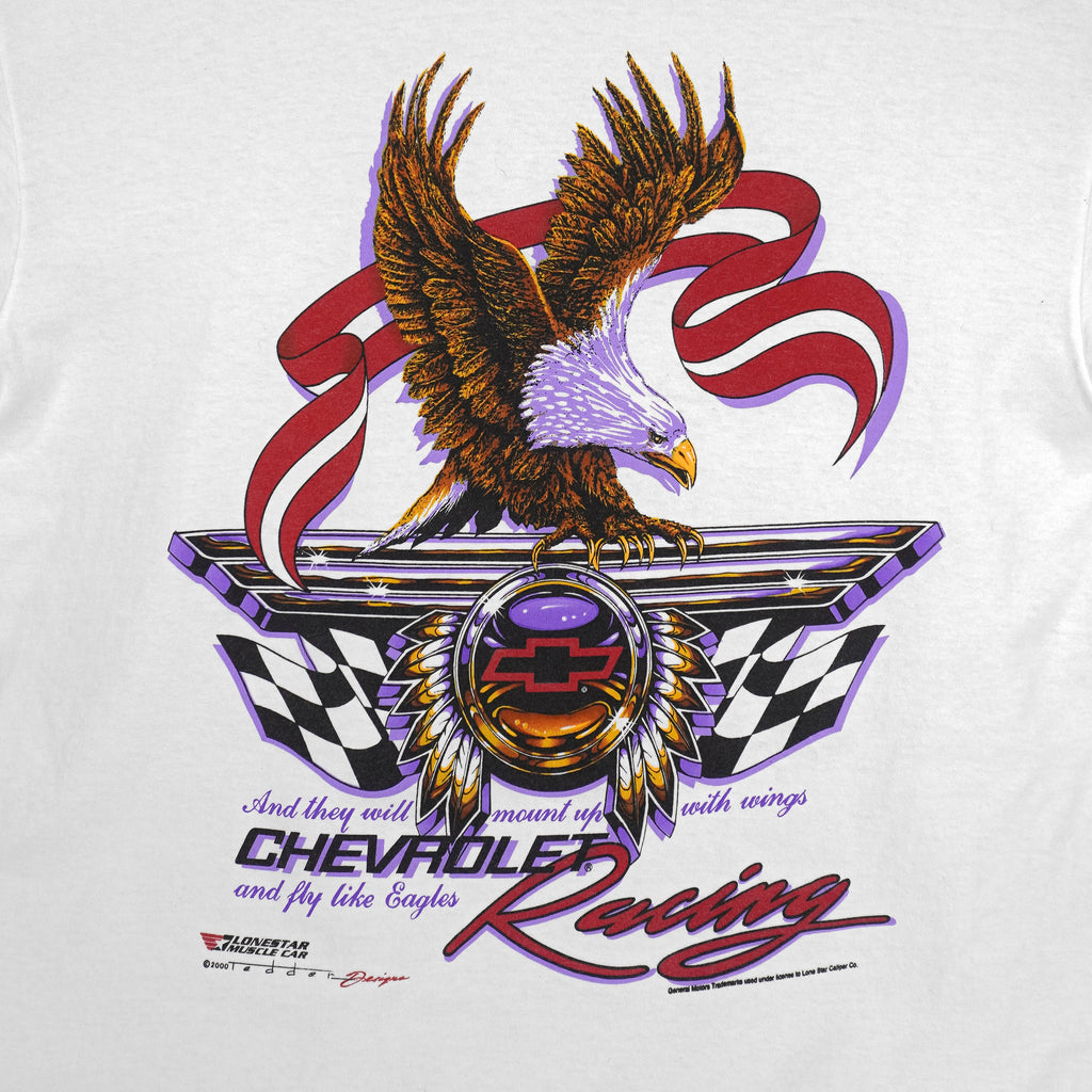 Vintage (Anvil) - Chevrolet Racing Eagle Spell-Out T-Shirt 2000s X-Large Vintage Retro