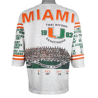 NCAA (Long Gone) - Miami Hurricanes 1983 World Championship T-Shirt 1991 Large Vintage Retro Football