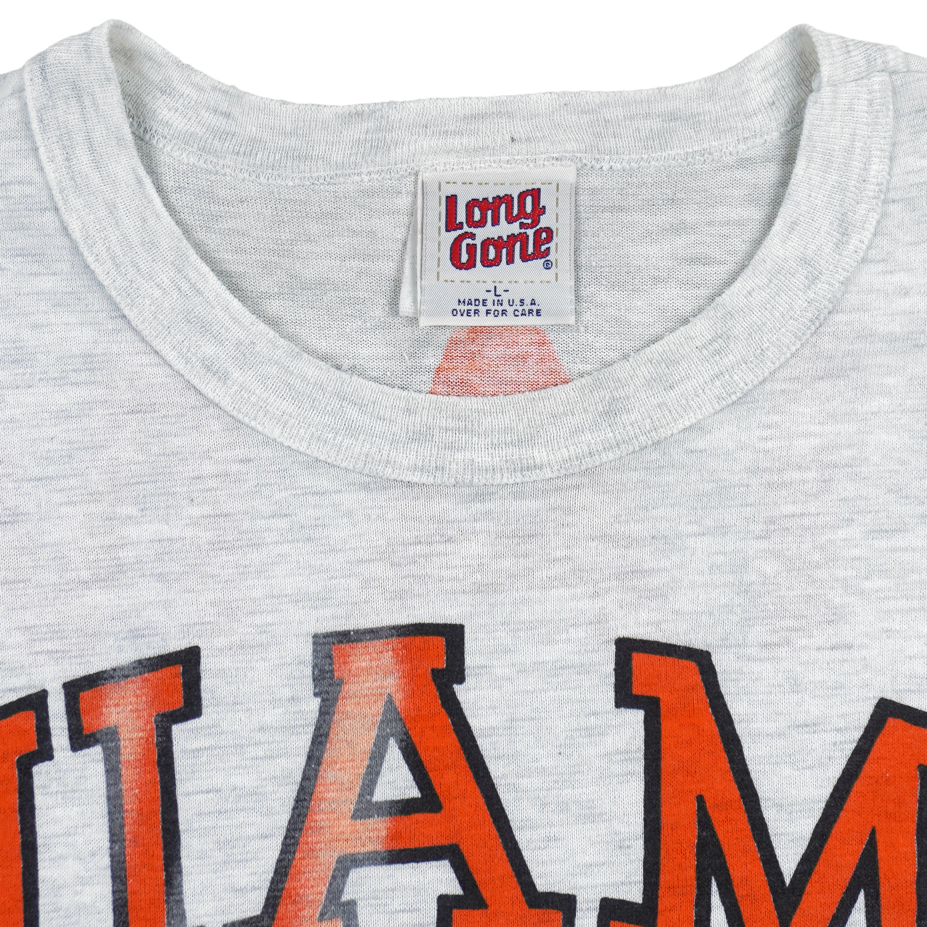 NCAA (Long Gone) - Miami Hurricanes 1983 World Championship T-Shirt 1991 Large Vintage Retro Football