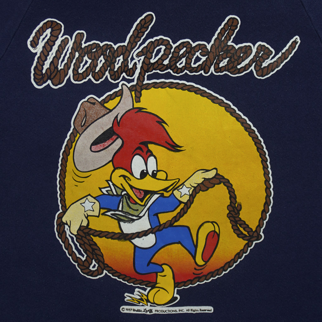 Vintage - Woody Woodpecker Crew Neck Sweatshirt 1990s Medium Vintage Retro