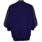 Reebok - Purple Embroidered Crew Neck Sweatshirt 1990s Medium Vintage Retro