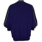 Reebok - Purple Embroidered Crew Neck Sweatshirt 1990s Medium Vintage Retro