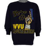 NCAA (PM) - We're #1 WVU Mountaineers Crew Neck Sweatshirt 1993 Medium