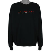 Vintage - Black Arctic Cat Crew Neck Sweatshirt 2000s XX-Large Vintage Retro