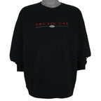 Vintage - Black Arctic Cat Crew Neck Sweatshirt 2000s XX-Large Vintage Retro