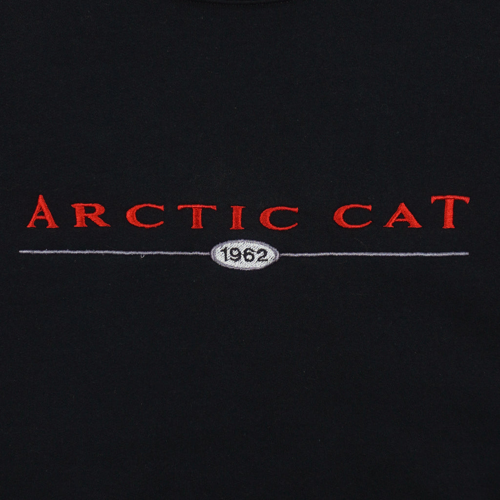Vintage - Black Arctic Cat Crew Neck Sweatshirt 2000s XX-Large Vintage Retro