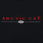 Vintage - Black Arctic Cat Crew Neck Sweatshirt 2000s XX-Large Vintage Retro