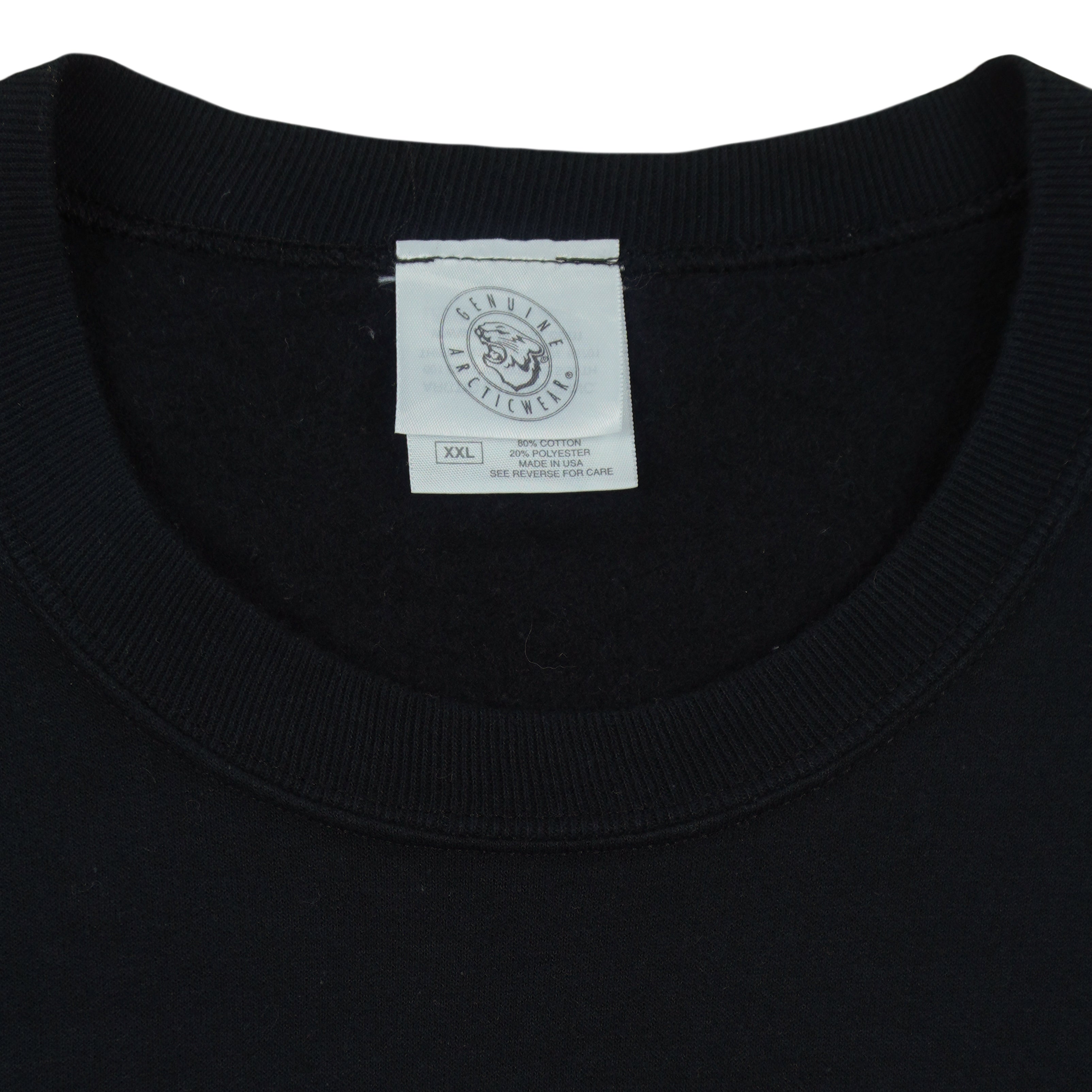 Vintage - Black Arctic Cat Crew Neck Sweatshirt 2000s XX-Large Vintage Retro