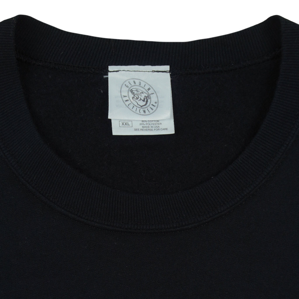 Vintage - Black Arctic Cat Crew Neck Sweatshirt 2000s XX-Large Vintage Retro