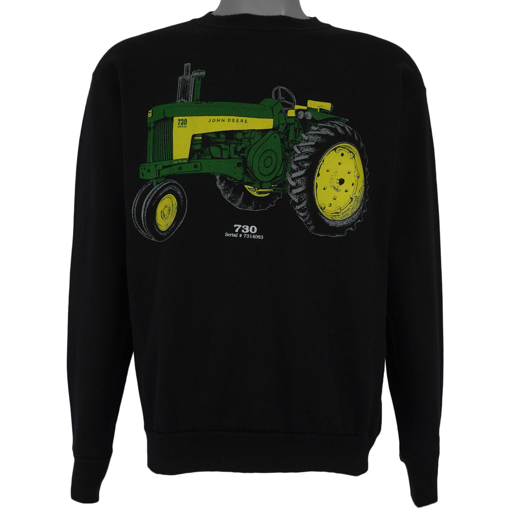 Vintage (Tultex) - John Deere Tractor 730 Diesel Crew Neck Sweatshirt 1990s Medium Vintage Retro