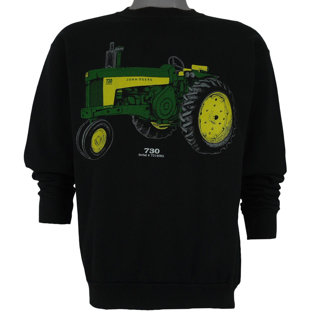 Vintage (Tultex) - John Deere Tractor 730 Diesel Crew Neck Sweatshirt 1990s Medium Vintage Retro