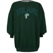 Vintage (Team Edition) - Tulane University Crew Neck Sweatshirt 1990s XX-Large Vintage Retro