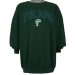 Vintage (Team Edition) - Tulane University Crew Neck Sweatshirt 1990s XX-Large Vintage Retro