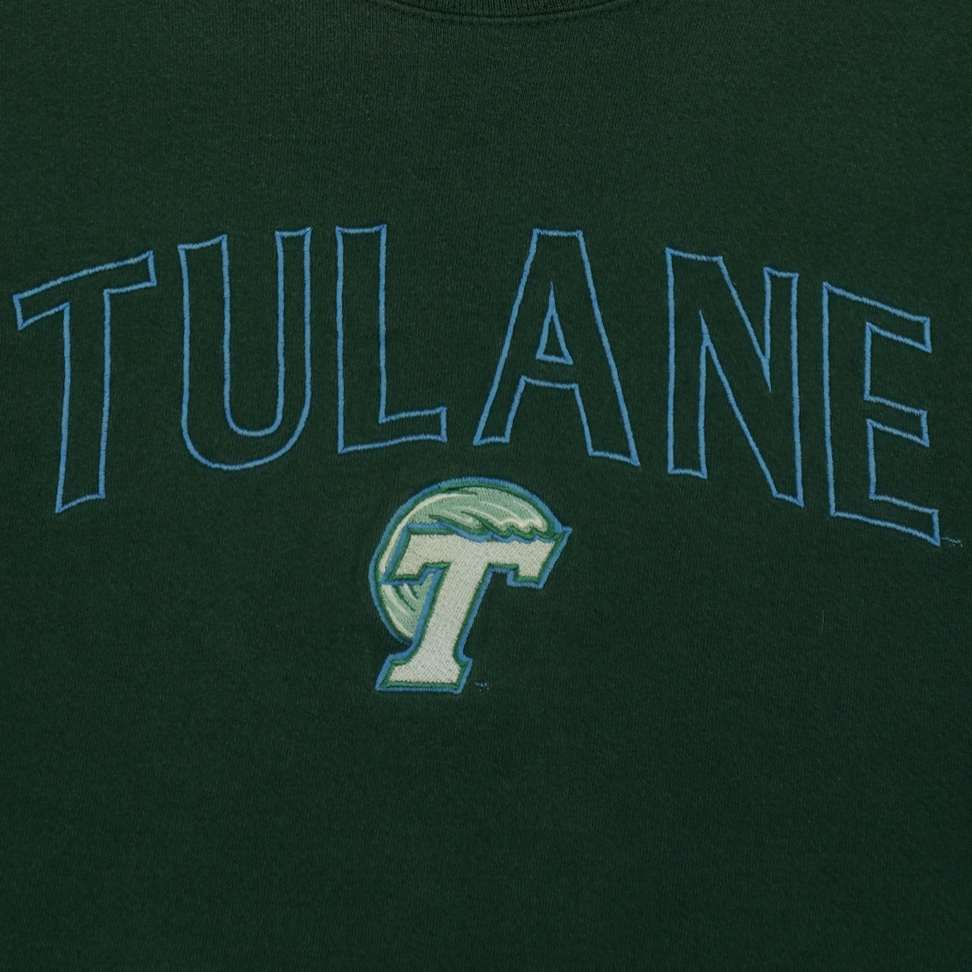 Vintage (Team Edition) - Tulane University Crew Neck Sweatshirt 1990s XX-Large Vintage Retro
