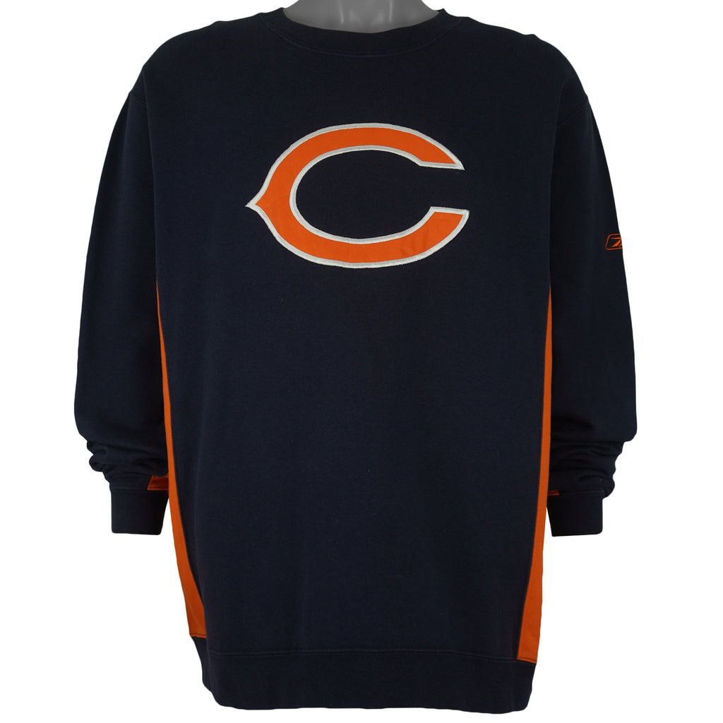 Reebok - Chicago Bears Embroidered Crew Neck Sweatshirt 2000s Large Vintage Retro Football