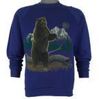 Vintage (Jerzees) - Big Bear Crew Neck Sweatshirt 1990s Medium Vintage Retro