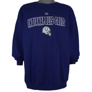 NFL - Indianapolis Colts Helmet Crew Neck Sweatshirt 2000s X-Large Vintage Retro Football