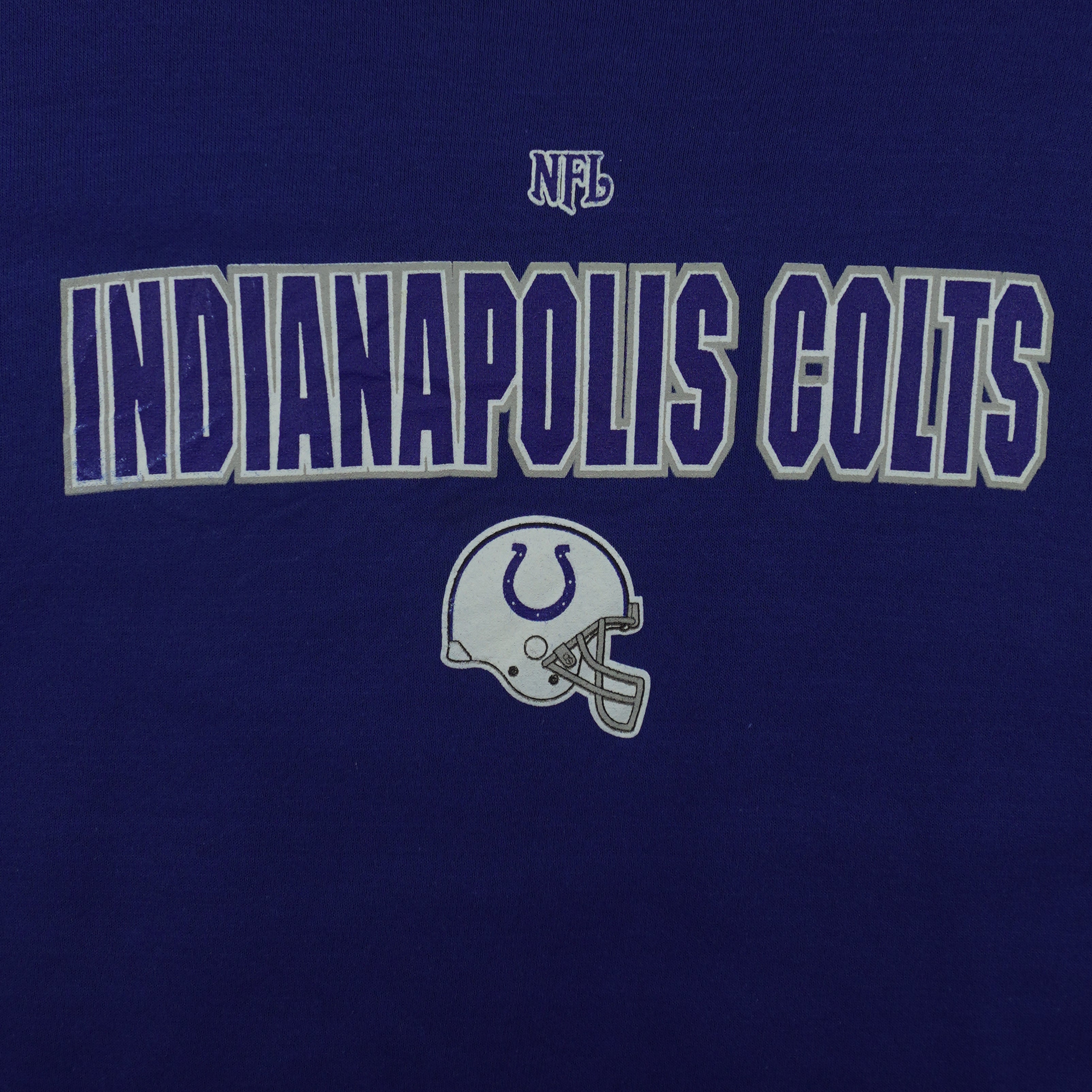 NFL - Indianapolis Colts Helmet Crew Neck Sweatshirt 2000s X-Large Vintage Retro Football
