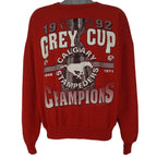 CFL (Softwear Athletics) - Calgary Stampeders Crew Neck Sweatshirt 1992 X-Large Vintage Retro Football