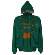 NCAA (Turbo Sportwear) - Miami Hurricanes Hooded Windbreaker 1990s Medium Vintage Retro