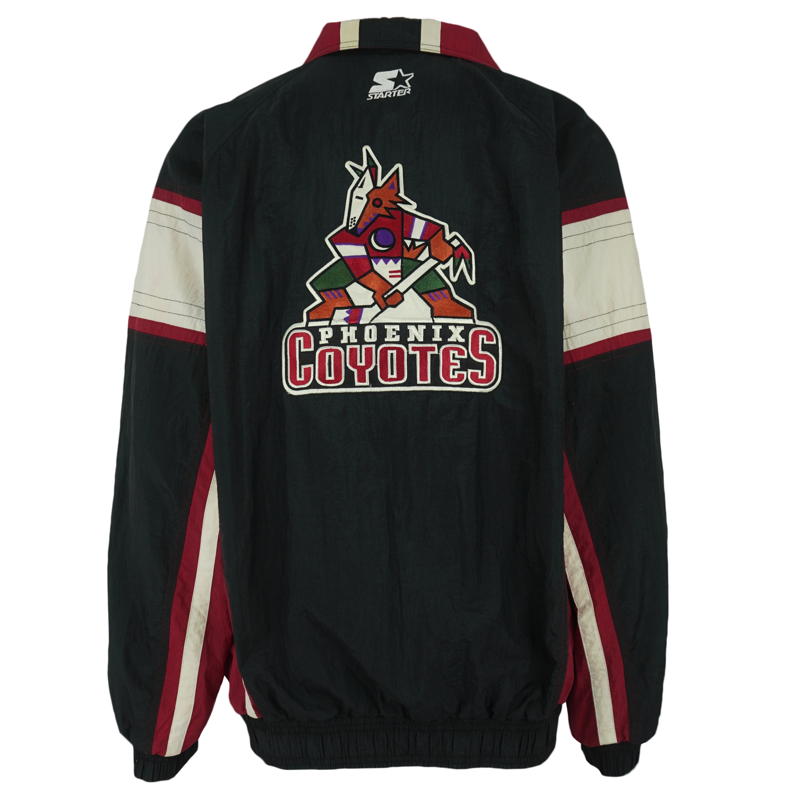 Starter - NHL Phoenix Coyotes Windbreaker 1990s Large Vintage Retro Hockey
