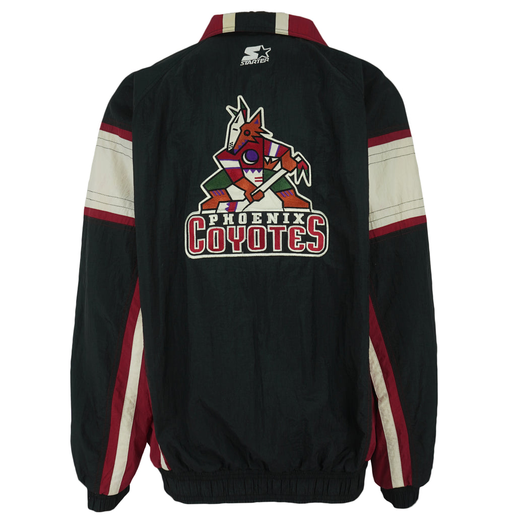 Starter - NHL Phoenix Coyotes Windbreaker 1990s Large Vintage Retro Hockey