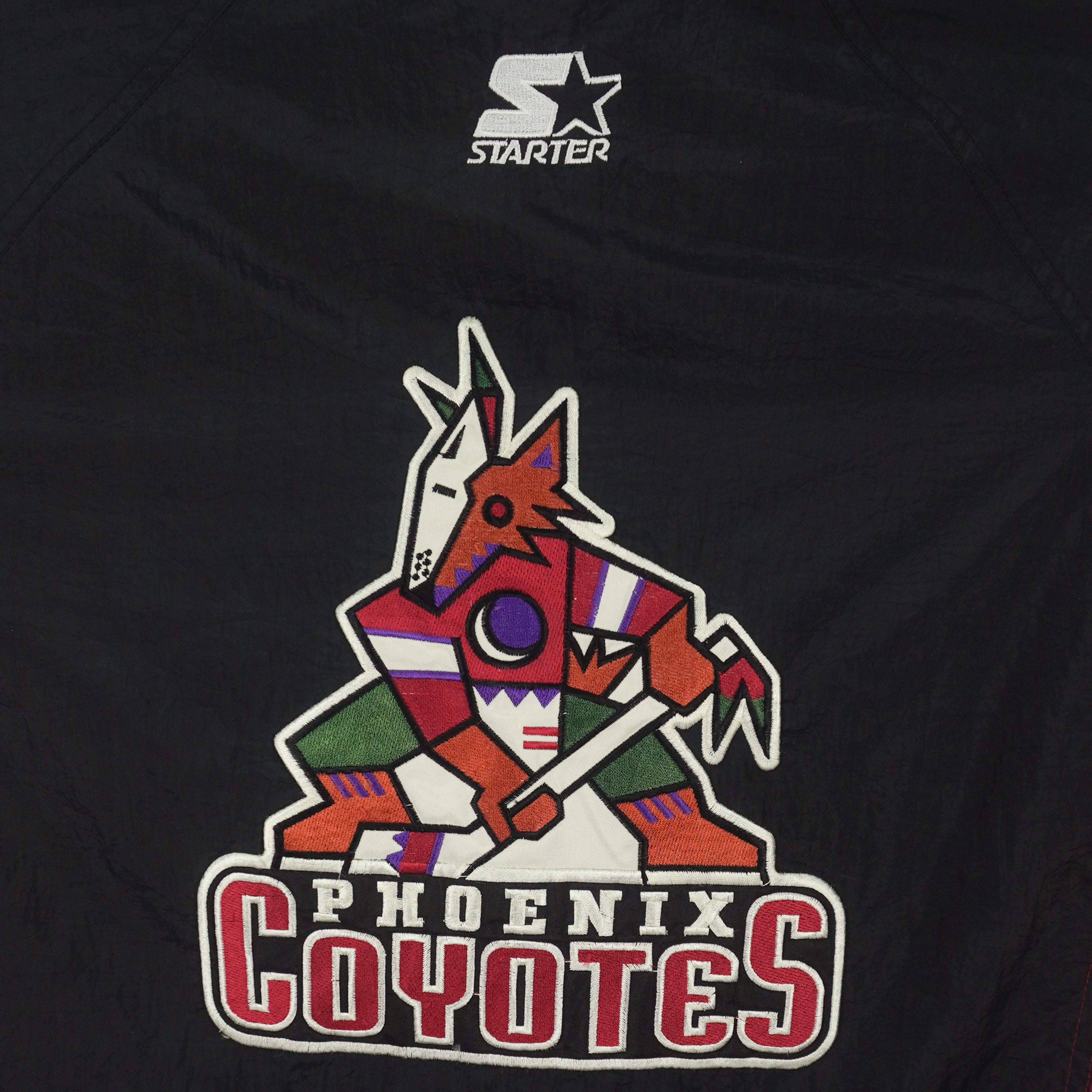Starter - NHL Phoenix Coyotes Windbreaker 1990s Large Vintage Retro Hockey