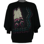 Vintage (Jerzees) - Native Americans Art Crew Neck Sweatshirt 1990s Large Vintage Retro