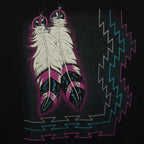 Vintage (Jerzees) - Native Americans Art Crew Neck Sweatshirt 1990s Large Vintage Retro